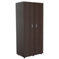 HomeRoots Wood Wardrobe With 2 Doors in Espresso Finish Finish