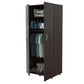 HomeRoots Wood Wardrobe With 2 Doors in Espresso Finish Finish