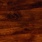 HomeRoots Wood and Hand Painted Storage Coffee Table in Brown Finish