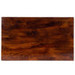HomeRoots Wood and Hand Painted Storage Coffee Table in Brown Finish