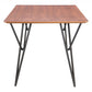HomeRoots Wooden Dining Table With Steel Base