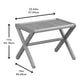 HomeRoots Wooden Stool Bench in Antique Chestnut Finish