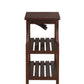 HomeRoots Wooden USB Port Storage End Table in Espresso Finish