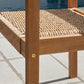 HomeRoots Woven Dining Chairs in Set of Two