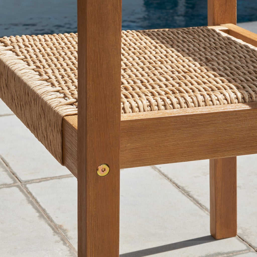 HomeRoots Woven Dining Chairs in Set of Two