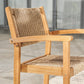 HomeRoots Woven Dining Chairs in Set of Two