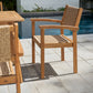 HomeRoots Woven Dining Chairs in Set of Two