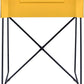 HomeRoots Yellow Modern Metal End Table with Drawer