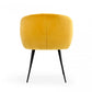 HomeRoots Yellow Velvet Modern Dining Chair