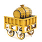 HomeRoots c1829 Yellow Rocket Steam Engine Model Sculpture