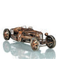 HomeRoots c1924 Bugatti Bronze and Silver Open Frame Racecar Sculpture