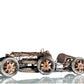 HomeRoots c1924 Bugatti Bronze and Silver Open Frame Racecar Sculpture