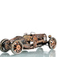 HomeRoots c1924 Bugatti Bronze and Silver Open Frame Racecar Sculpture