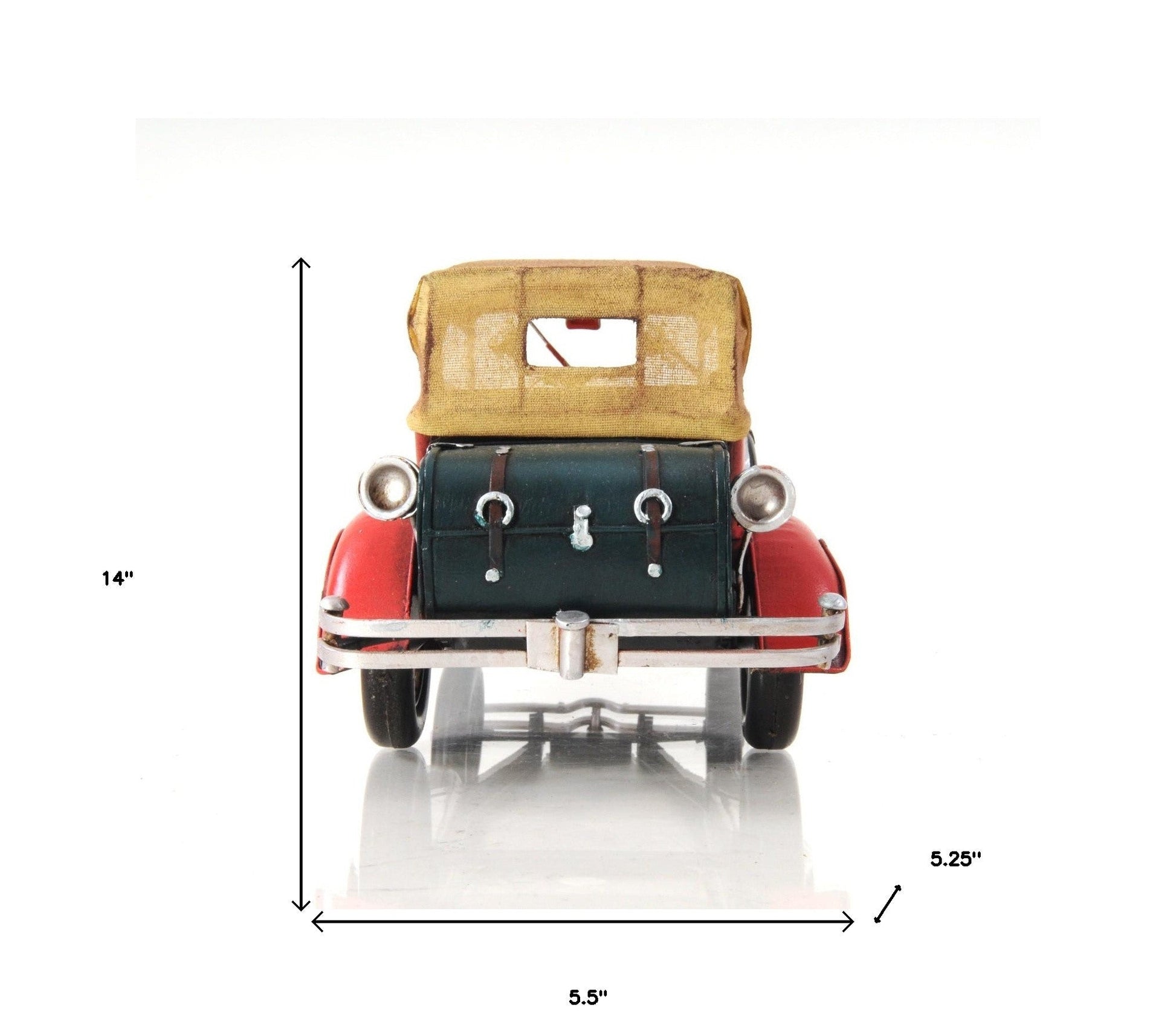 HomeRoots c1933 Vintage Red Duesenberg Model J Sculpture