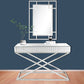 HomeRoots x Shaped Console Table in Silver Finish