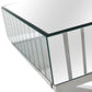 HomeRoots x Shaped Console Table in Silver Finish