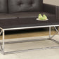 HomeRoots x Trestle Cappuccino and Chrome Coffee Table