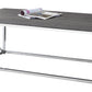 HomeRoots x Trestle Gray and Chrome Coffee Table