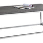 HomeRoots x Trestle Gray and Chrome Coffee Table