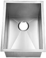 Homeplace Carthage 15" Stainless Steel Radial Farmhouse Sink by Chemcore Industries
