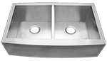Homeplace Center 33" Stainless Steel Zero-Edge Farmhouse Sink by Chemcore Industries