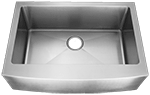 Homeplace Lufkin 29" Stainless Steel Radial Farmhouse Sink by Chemcore Industries