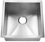 Homeplace Rusk 19" Stainless Steel Zero-Edge Farmhouse Sink by Chemcore Industries