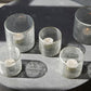House Doctor 10 cm Check Tealight Holder With Silver Finish