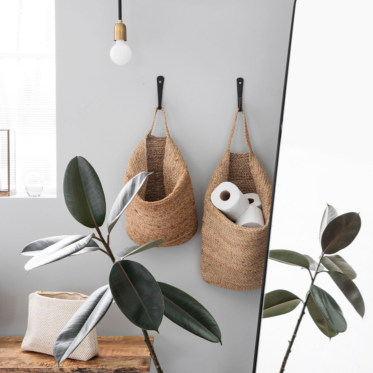 House Doctor 40 cm Mira Storage in Natural Finish