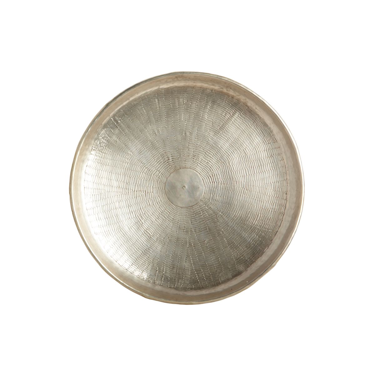 House Doctor 5 cm Carve Tray in Antique Silver Finish