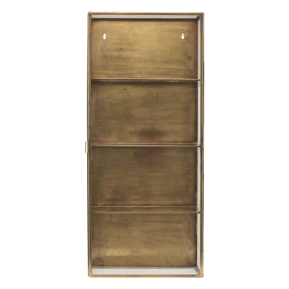 House Doctor 80cm Glass Cabinet With Brass Frame Finish