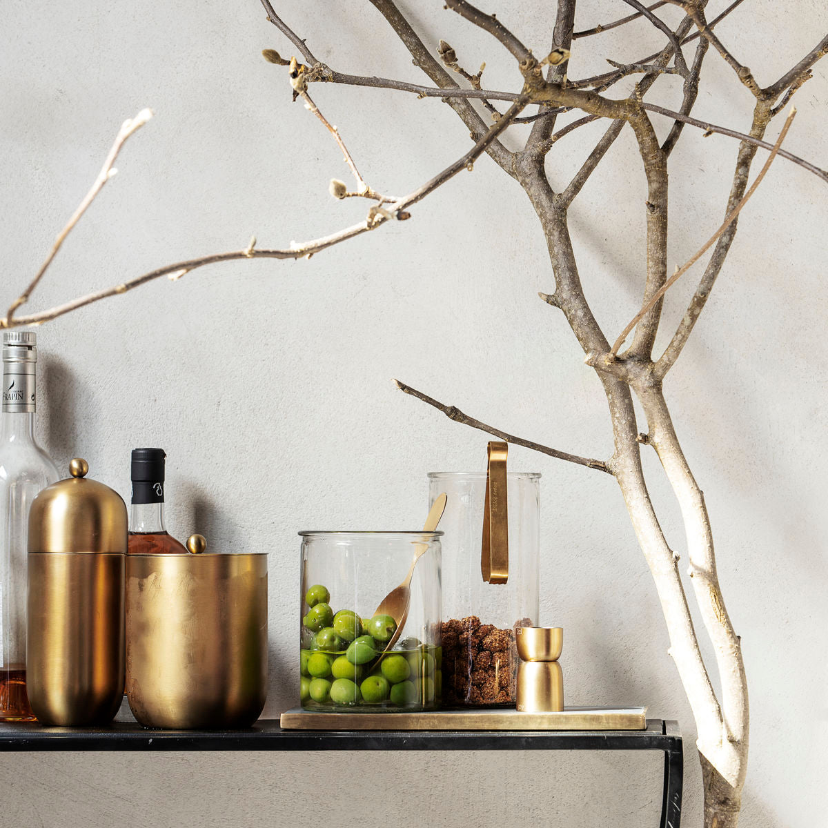 House Doctor Alir Shaker in Brass Finish