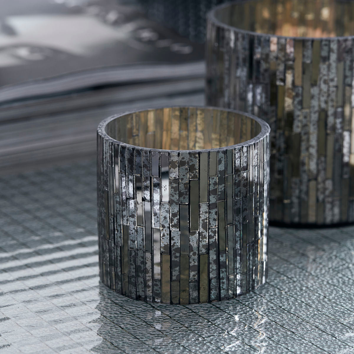 House Doctor Cara Tealight Holder With Silver Finish