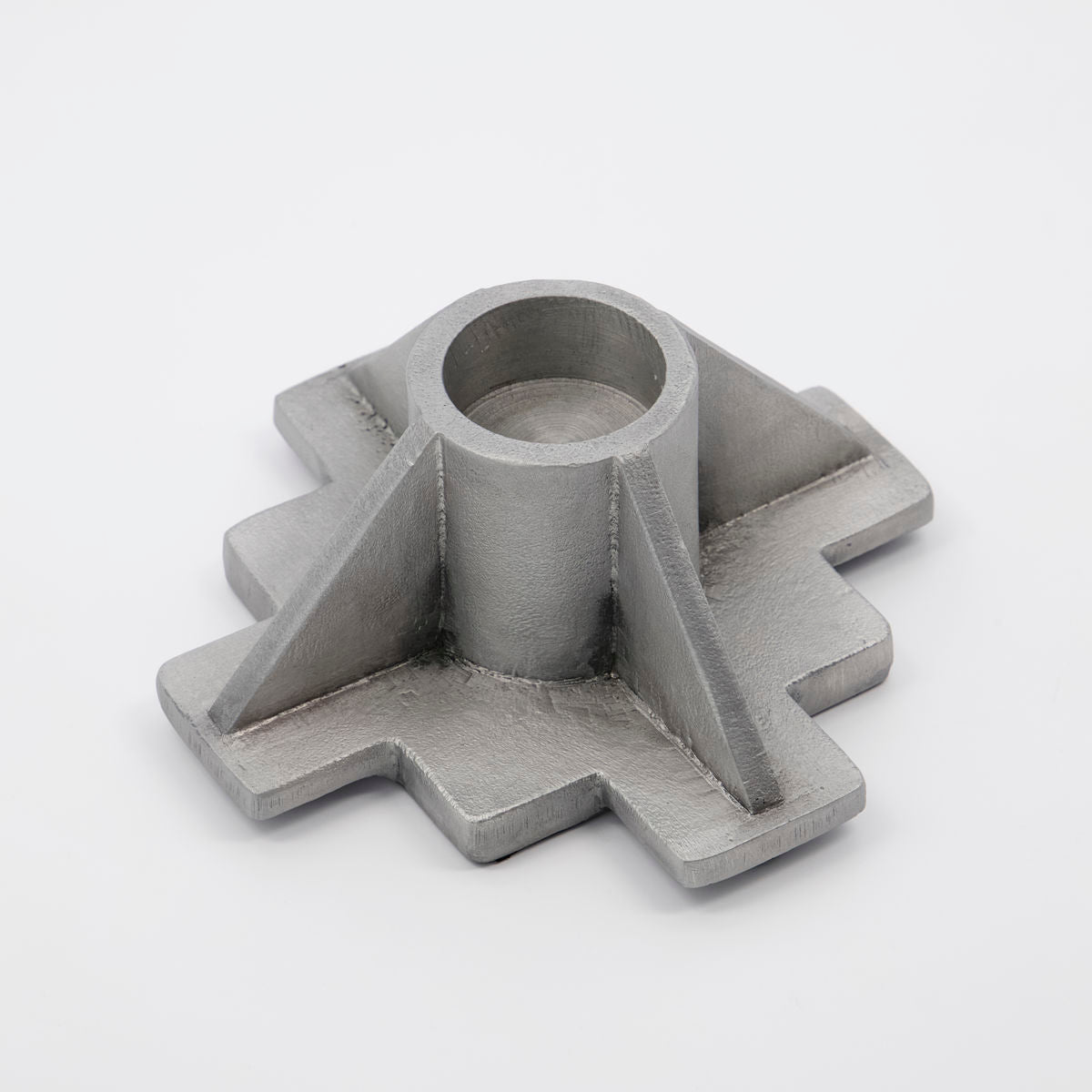 House Doctor Castle Candle Holder With Antique Aluminum Finish