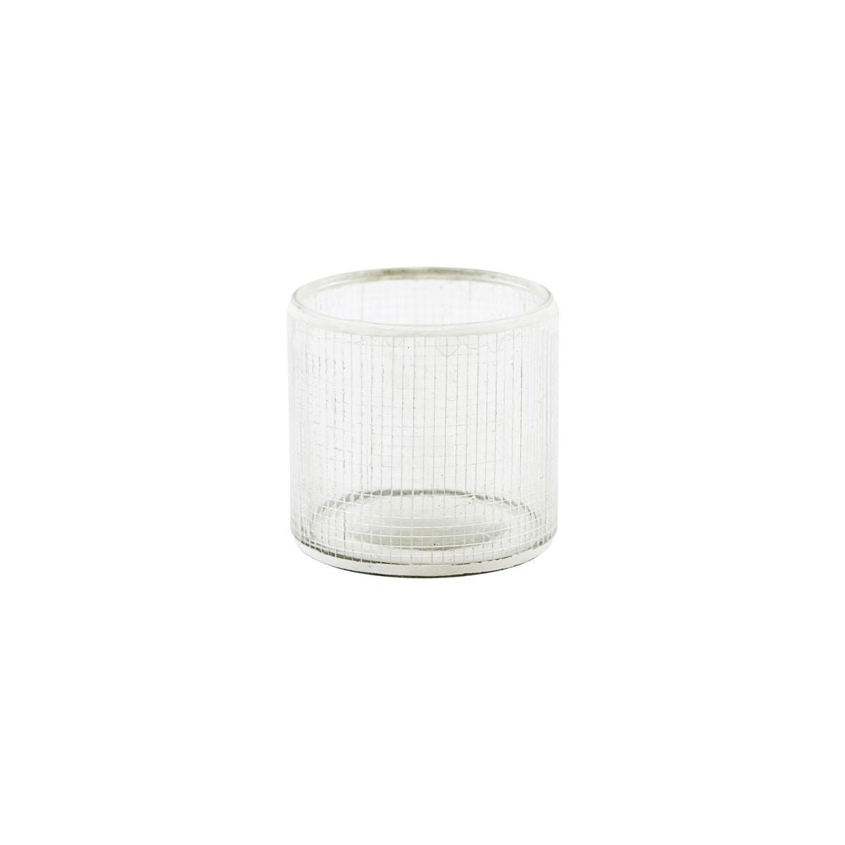 House Doctor Check Tealight Holder With Silver Finish