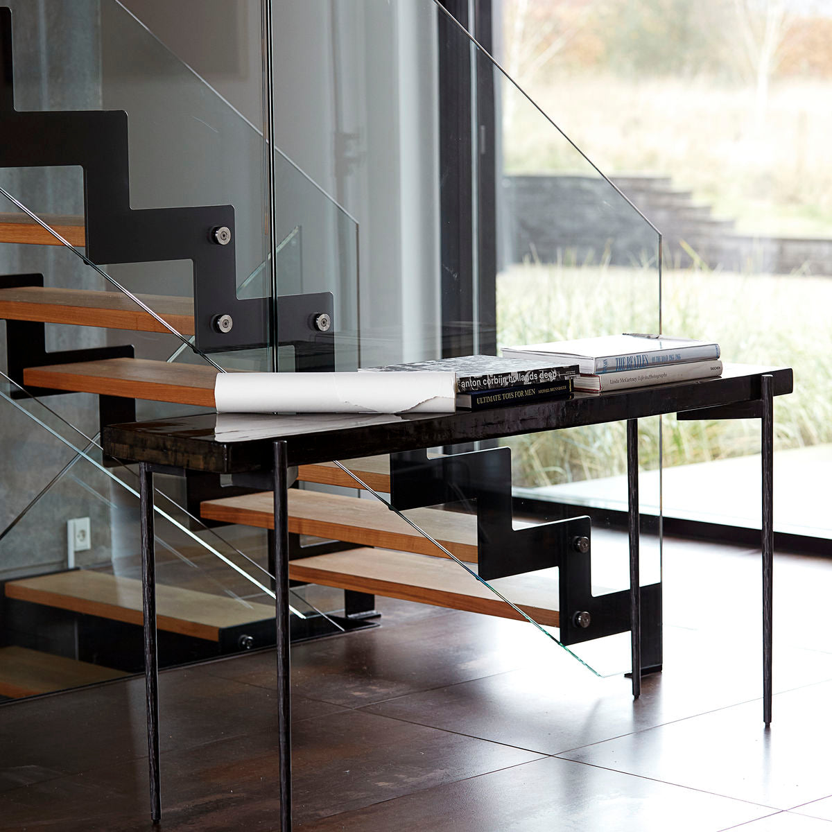 House Doctor Close Console Table in Black Finish
