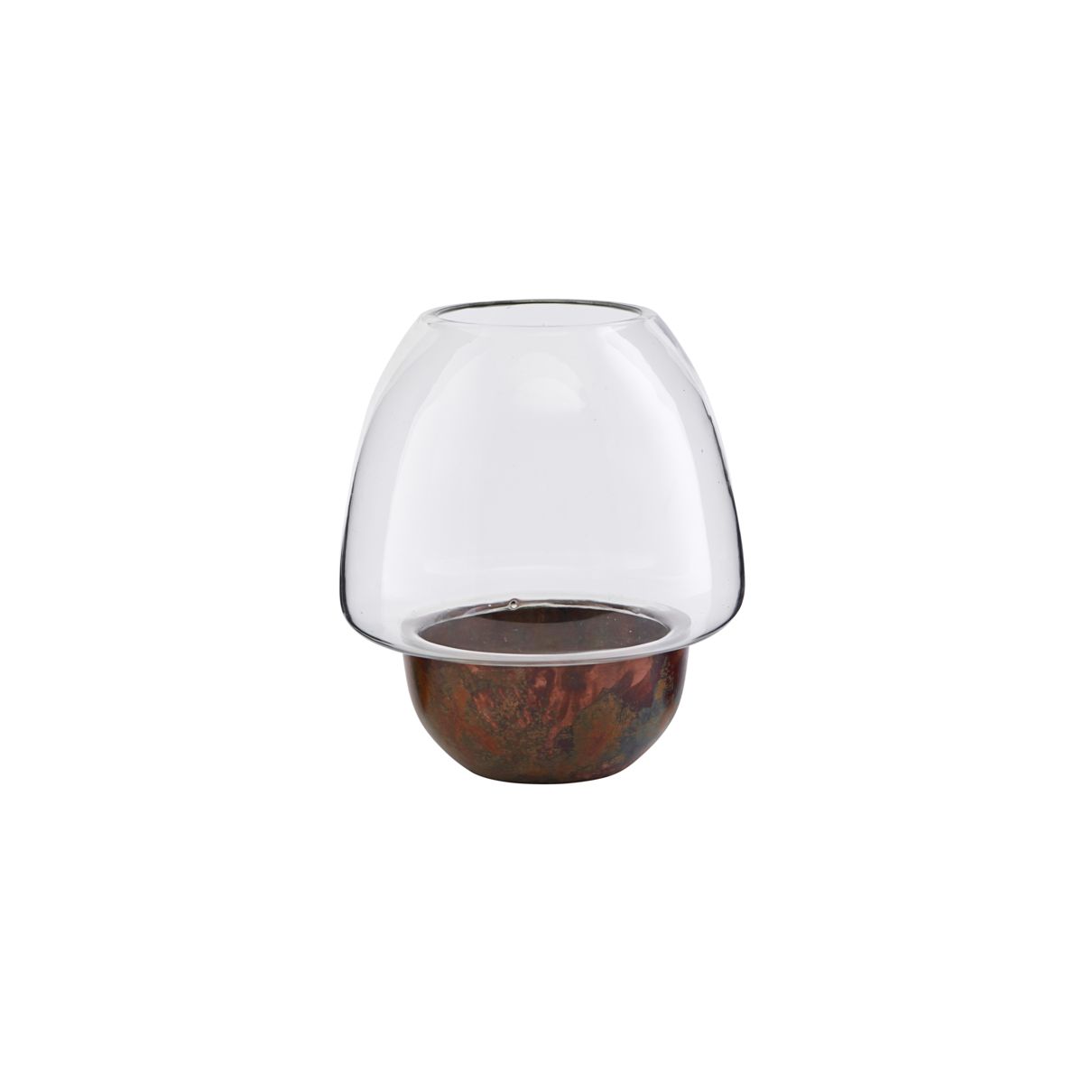 House Doctor Gravity Tealight Holder in Iron Finish