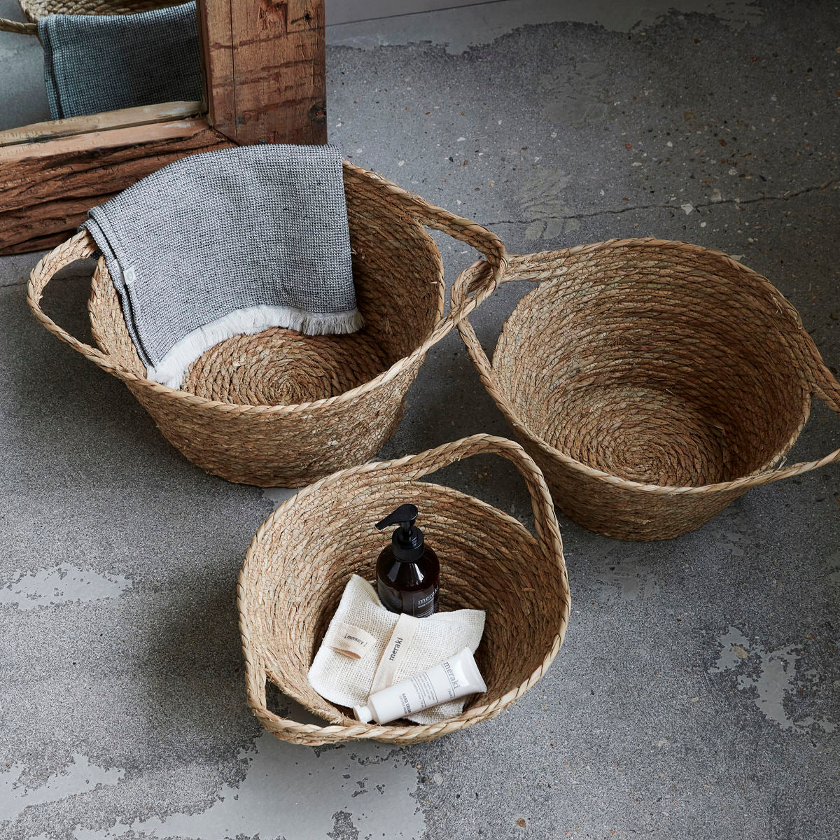 House Doctor Jat Basket With Natural Finish