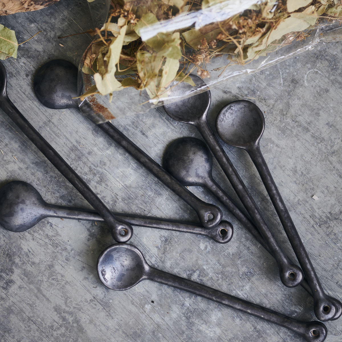 House Doctor Pion Spoon in Black and Brown Finish