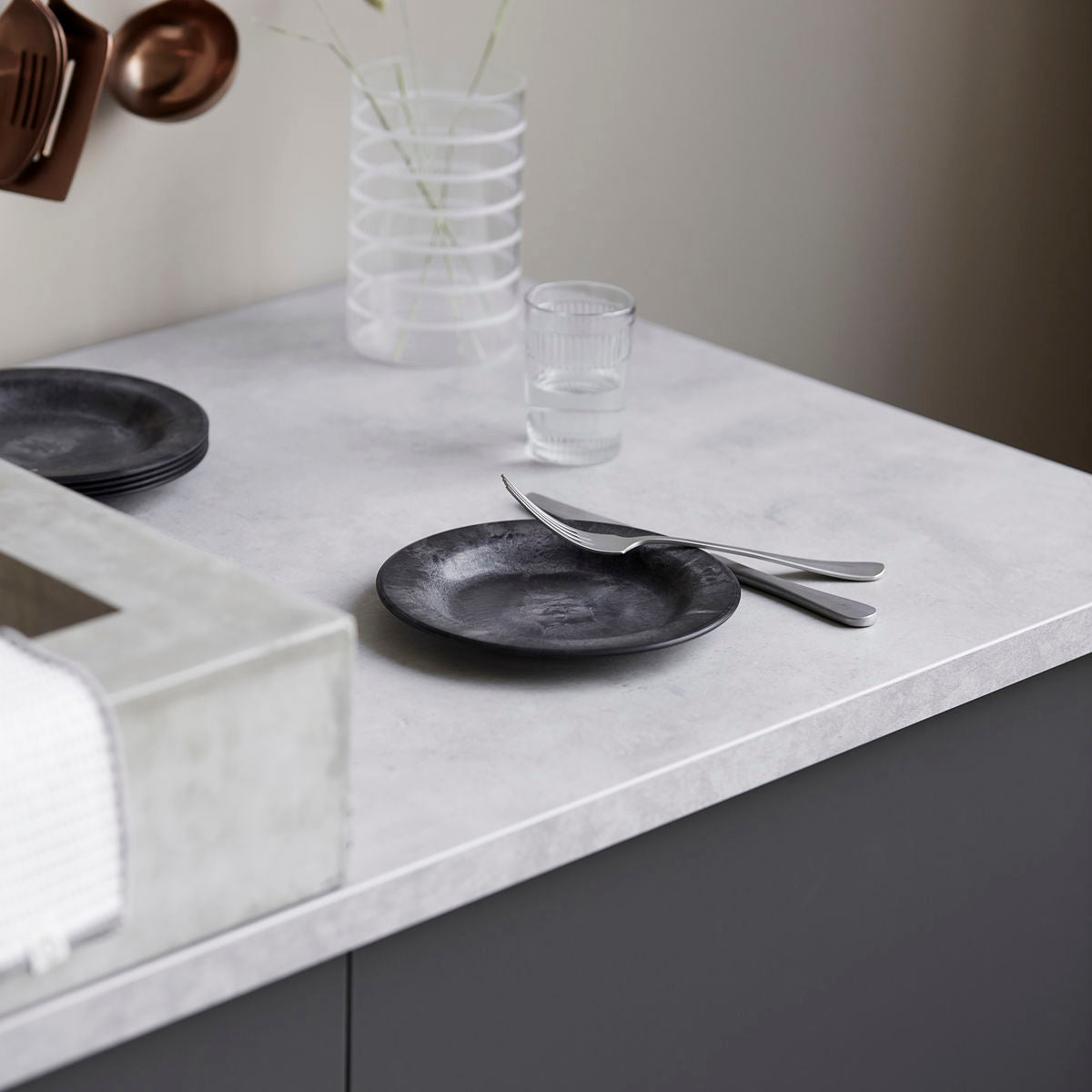 House Doctor Plate, Serveur, Black