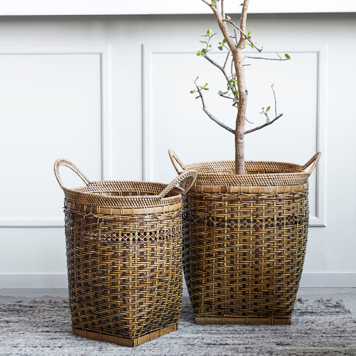 House Doctor Pura Baskets in Natural Finish