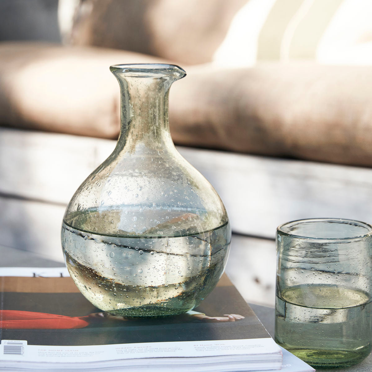 House Doctor Rich Jug in Light Green Finish