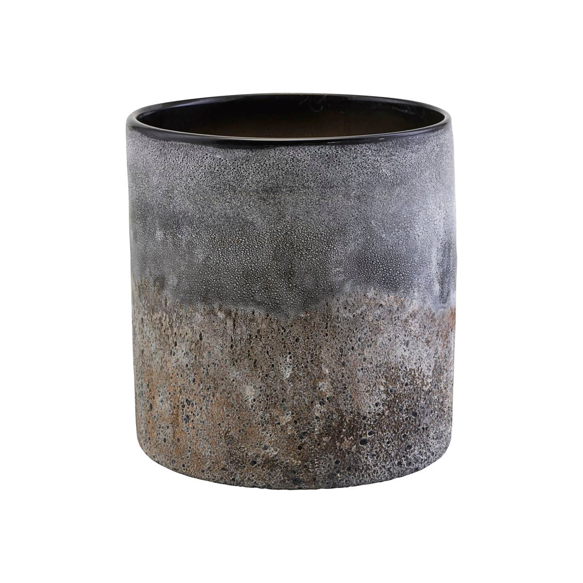 House Doctor Rock Tealight Holder With Brass Finish