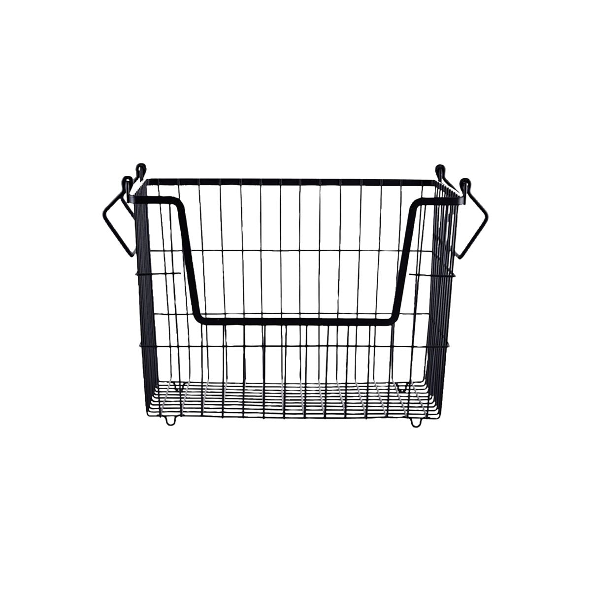 House Doctor Steel Basket With Matte Black Finish