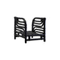 House Doctor Story Lanscape Magazine Holder in Black Finish