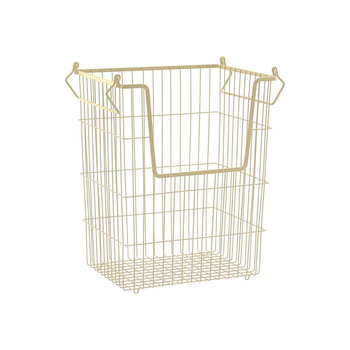 House Doctor Taw Basket in Matte Gold Finish