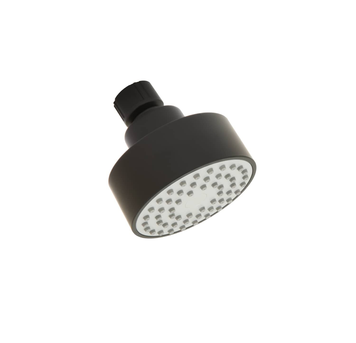 Huntington Brass 3" Diameter Face Matte Black Single Setting Shower Head (P0227349)