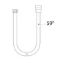 Huntington Brass 59" PVD Satin Nickel Long PVC Hand Shower Hose