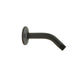 Huntington Brass 6" Matte Black Metal Shower Arm and Flange