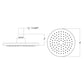 Huntington Brass 6" PVD Satin Brass Round Rain Shower Head